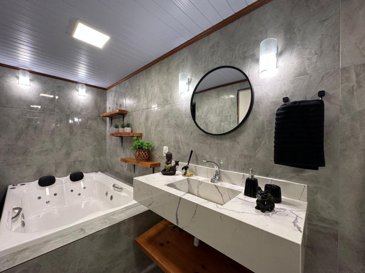 Apartamento Com Hidromassagem Em Gramado Apartment Bagian luar foto